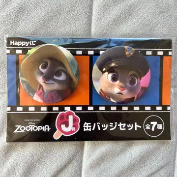 제일복권 주토피아 해피 복권 J상 캔뱃지 세트 주디