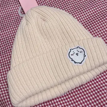 [ 새상품.택 포함 ] 치이카와 니트 모자 화이트