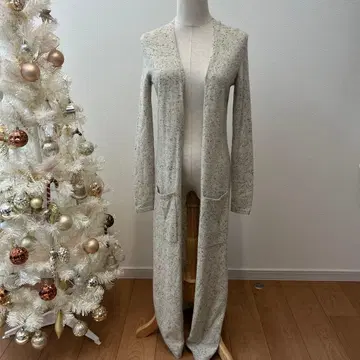 정가 6.4 띠어리 캐시미어 니트 가디건 롱 기장 S