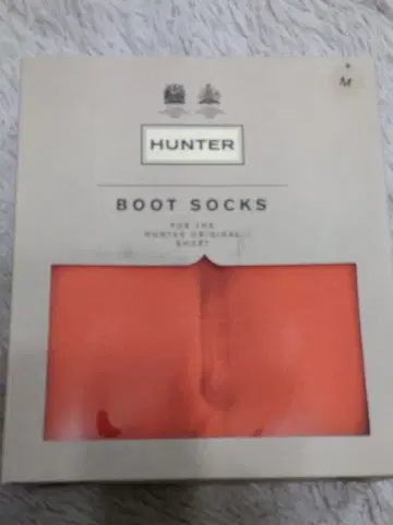 헌터 부츠 삭스 오렌지 컬러 여성용 M 새상품 미사용품 인기