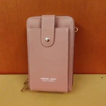 스마트폰 숄더백 핑크