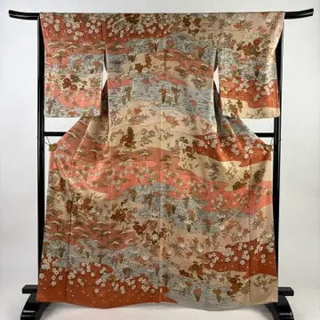 후지이 칸 올 패턴 럭셔리 호몬기 오렌지 핑크