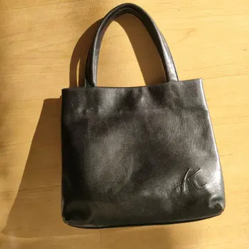 Kitamura 블랙 가죽 토트백