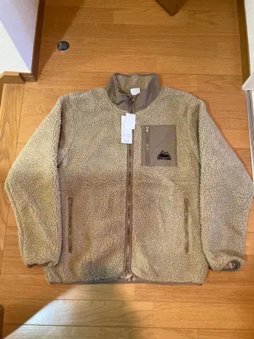 새상품 FIRST DOWN 보아 플리스 자켓 베이지 XL