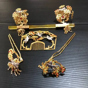 신부 헤어콤 일본 머리 결혼식 후리소데 r12181