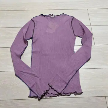 베이스 렌지 VEIN LONG SLEEVE 퍼플