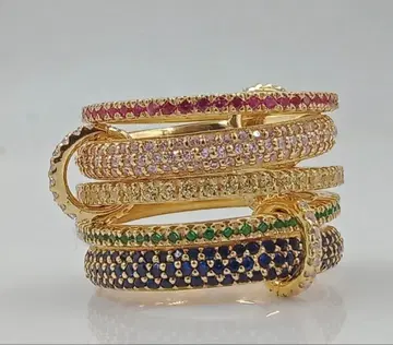 컬러풀한 커넥트 반지