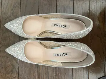 DIANA 플라티나 글리터 스틸레토 튤 펌프스 23cm