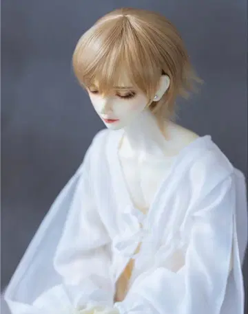 인형 가발 골드 8.5-9인치 1/4