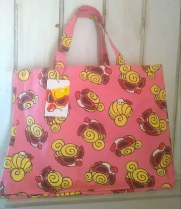 히스테릭 미니 레슨백 페이스 미니 핑크 토트