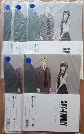 EC 스파이 패밀리 클리어 파일 컬렉션 컴프 5세트