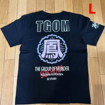 새상품 L 아키타 쇼텐 크로우즈   블랙 반팔 T셔츠 TGOM