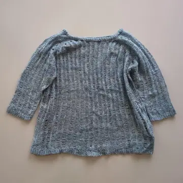 sahara 스카이블루 시스루 니트 스웨터 F 사이즈