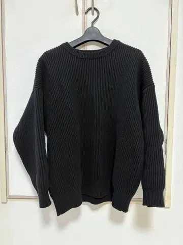 Sea Room lynn 소프트 하드 니트 풀오버 블랙