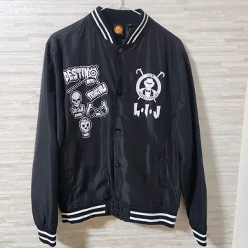 신일본 프로레슬링 로스 인고베르나블레스 데 하폰 나일론 자켓 블랙