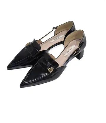 Her lip to [black] Trois Heel Loafers