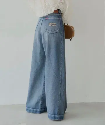 CHICO 와이드 팬츠 데님 팬츠