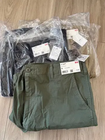 미사용 새상품 UNIQLO 카고 숏팬츠 3개 세트 XL