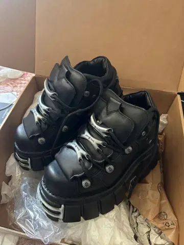 NEW ROCK M-106-S1 블랙 스니커즈 36