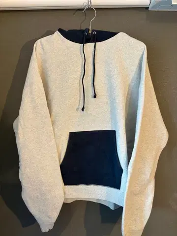 후드티 바이컬러 그레이/네이비