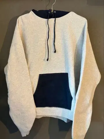 후드티 바이컬러 그레이/네이비