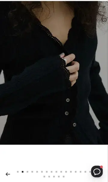 UND PIN TUCK LACE LIKE KNIT TOP