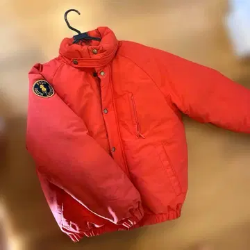 랄프 로렌 다운 빨간색 빈티지