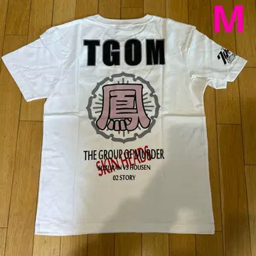 새상품 M 추계 서점 크로우즈 스즈란 호센 화이트 반팔 T셔츠 TGOM