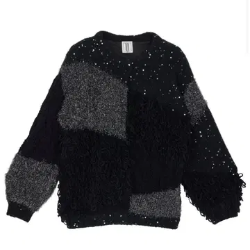 UND MIX YARN PATCHWORK KNIT CARDIGAN 아메리