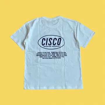 Cisco Records 시스코 레코드 T셔츠 XL 화이트 5.3oz