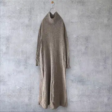 새상품급 슬로브 이에나 CASADEL 터틀 플레어 원피스 be