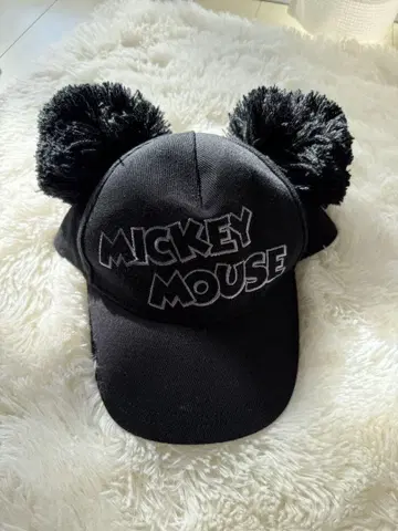 미키마우스 폼폼 캡 블랙