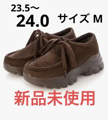 미사용 새상품 로퍼 모카 레이스업 스니커즈 여성용 EVOL