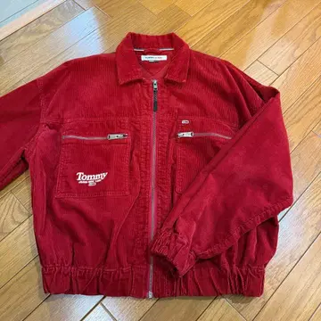 [ TOMMY JEANS ] 코듀로이 자켓 레드