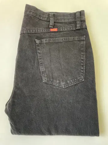 RUSTLER 블랙 데님 블랙 W38L30 구제 의류