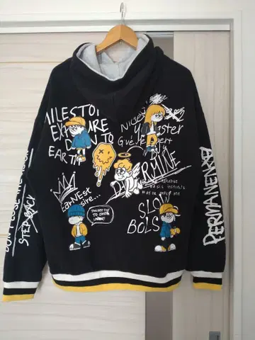 Steez MIND 속기모 후드티/L