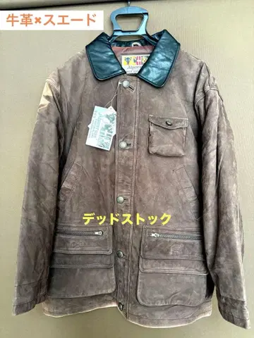 미사용 가죽 헌팅 자켓 ALPENROSE 90S L~XL