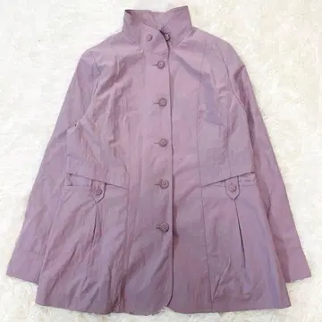 노아제 noa-ge 스프링 코트 라벤더 M 2WAY 옷깃