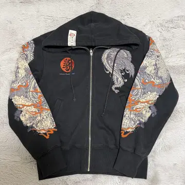 [ 레어 ] 아메카지 그런지 vintage 일본풍 후디 후드티