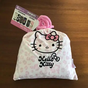 시마무라 산리오 헬로키티 삭스 6개 세트 복조리 포함 23~25cm