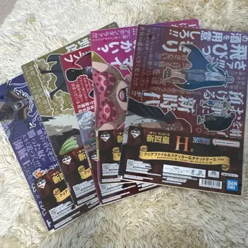 원피스 제일복권 클리어 파일 트리팔가 로우 스티커 포함