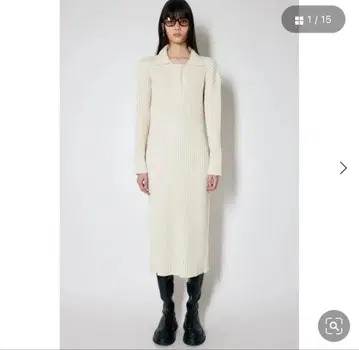 [ MOUSSY ] 폴로 루즈 니트 드레스