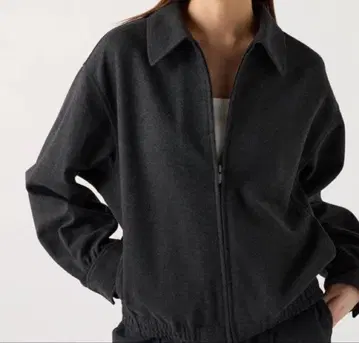 [새상품] 인기 UNIQLO 브러쉬드 저지 오버사이즈 블루종 XL 그레이