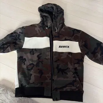 AVIREX 카모플라쥬 후드 부착 자켓