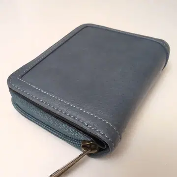 컴팩트 지갑 탁한 블루 여성용