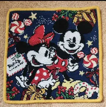 미키 미니 셔닐 직조 손수건