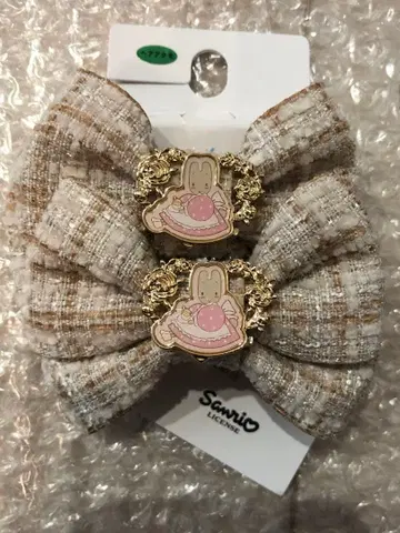 마론 크림 헤어 액세서리