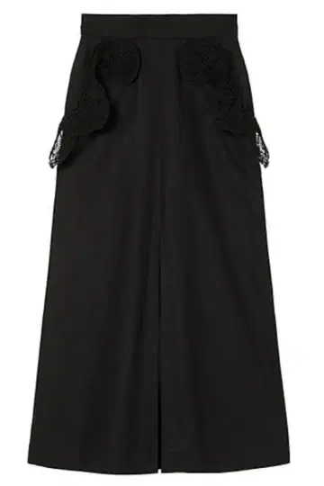 마메쿠로구치 코드 자수 스커트 블랙 2