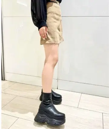 [ R&E ] 통굽 러버 Storm 스트레치 숏부츠