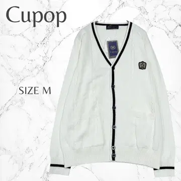 큐팝 새상품 택 청순 통학 라인 긴팔 스쿨 니트 가디건 M